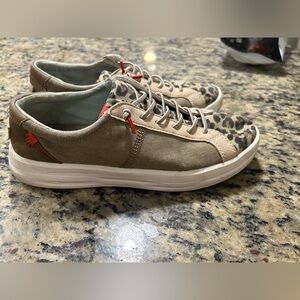 Women’s hey dude Leopard Print Canvas Sneakers